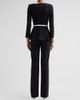 Chiara Boni La Petite Robe Women's Hollis Mix Media Peplum Jumpsuit - 3