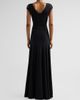Chiara Boni La Petite Robe Women's Isolda Beaded 3D Flower Appliqué Drop-Waist Maxi Dress - 3