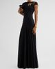 Chiara Boni La Petite Robe Women's Isolda Beaded 3D Flower Appliqué Drop-Waist Maxi Dress - 4