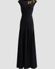 Chiara Boni La Petite Robe Women's Isolda Beaded 3D Flower Appliqué Drop-Waist Maxi Dress - 6