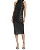 Chiara Boni La Petite Robe Women's Lumi Snakeskin-Effect Coated Jersey Midi-Skirt - 2