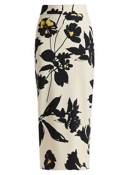 Chiara Boni La Petite Robe Women's Luminette Floral Jersey Midi-Skirt