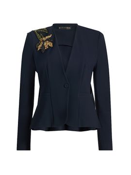Chiara Boni La Petite Robe Women's Momby Embellished Collarless Blazer