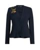 Chiara Boni La Petite Robe Women's Momby Embellished Collarless Blazer - 8