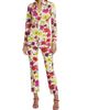 Chiara Boni La Petite Robe Women's Nuccia Floral Stretch Crop Pants - 2
