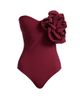 Chiara Boni La Petite Robe Women's Panai RC Sequined Rosette Strapless One-Piece Swimsuit - 1