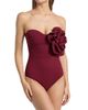 Chiara Boni La Petite Robe Women's Panai RC Sequined Rosette Strapless One-Piece Swimsuit - 3
