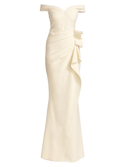 Chiara Boni La Petite Robe Women's Radoslava Off-The-Shoulder Wrap Gown