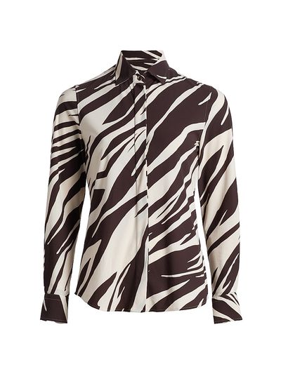 Chiara Boni La Petite Robe Women's Rosyna Zebra-StripedJersey Shirt