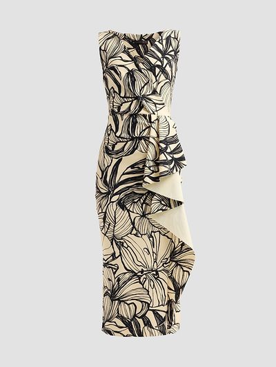 Chiara Boni La Petite Robe Women's Sayon Ruffled Floral Midi Dress