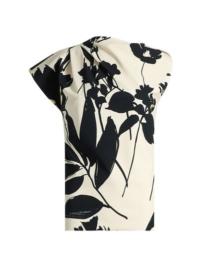 Chiara Boni La Petite Robe Women's Teruo Floral Asymmetric Top