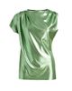 Chiara Boni La Petite Robe Women's Teruo Metallic Draped One-Sleeve Top - 1
