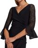 Chiara Boni La Petite Robe Women's Triana Lace-Sleeve Midi-Dress - 6
