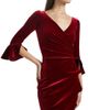 Chiara Boni La Petite Robe Women's Triana Velvet Wrap Dress - 6