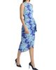 Chiara Boni La Petite Robe Women's Wang Floral Ruched Sleeveless Midi-Dress - 4