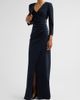 Chiara Boni La Petite Robe Women's Wiesa Gathered Long-Sleeve Gown - 4