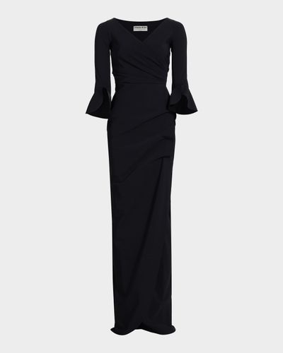 Chiara Boni La Petite Robe Zalfa Ruched Column Gown