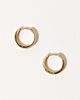 Child of Wild Child of Wild Bronte Cubic Zirconia Huggie Hoop Earrings - 4