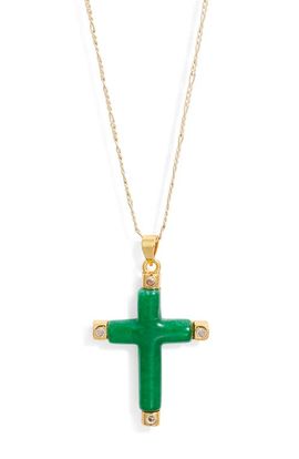 Child of Wild Child of Wild Donatello Jade Cross Necklace