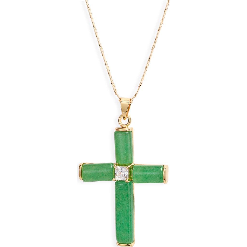 Child of Wild Child of Wild Giovanni Jade Cross Pendant Necklace