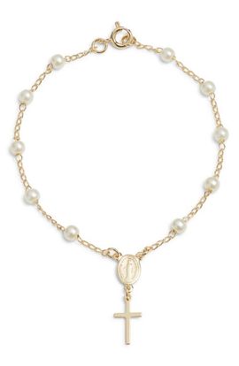 Child of Wild Child of Wild Holy Rosary Faux Pearl Bracelet