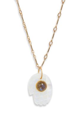 Child of Wild Child of Wild Luminous Hamsa Pendant Necklace