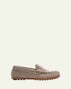 Childrenchic Boy's Sam Suede Penny Loafers, Toddler/Kids