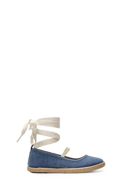 CHILDRENCHIC CHILDRENCHIC Kids' Maca Ankle Wrap Espadrille Flat