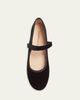 Childrenchic Girl's Cassie Velvet Mary Jane Ballerina Flats, Toddler/Kids - 3