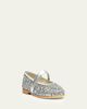 Childrenchic Girl's Stella Glitter Mary Jane Ballerina Flats, Toddler/Kids - 2