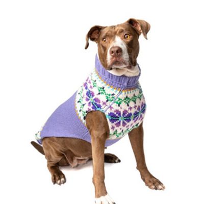 Chilly Dog Chilly Dog Lavender Flowers Dog Sweater