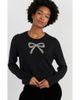 Chinti & Parker Chinti & Parker Embellished Bow Sweater - 1