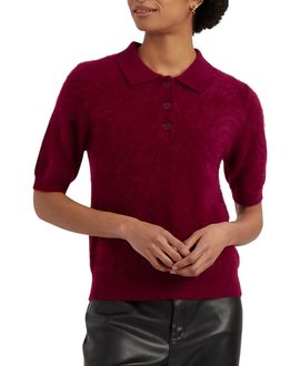 Chinti & Parker Chinti & Parker Women's Brushed Cashmere Polo Tee
