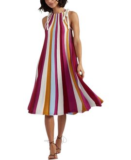 Chinti & Parker Chinti & Parker Women's Cotton Rainbow Swing Dress