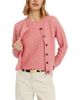 Chinti & Parker Chinti & Parker Women's Pure Cashmere Cabled Crew Neck Cardigan - 1