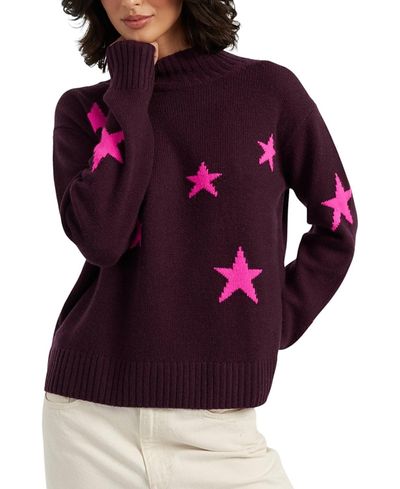 Chinti & Parker Chinti & Parker Women's Wool-Cashmere Blend Star Roll Neck Sweater