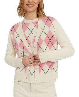 Chinti & Parker Chinti & Parker Women's Wool-Cashmere Diamond Sweater
