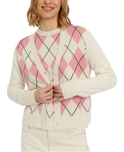 Chinti & Parker Chinti & Parker Women's Wool-Cashmere Diamond Sweater