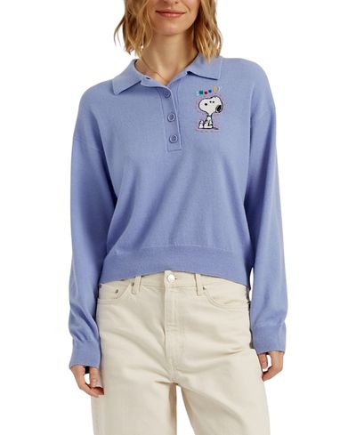 Chinti & Parker Chinti & Parker Women's Wool-Cashmere Snoopy Polo Sweater