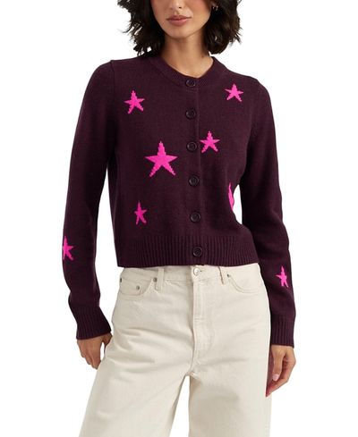 Chinti & Parker Chinti & Parker Women's Wool-Cashmere Star Round-neck Sweater