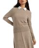 Chinti & Parker Chinti & Parker Women's Wool Cashmere Cropped Sporty Sweater - 1