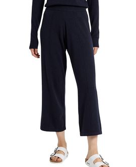 Chinti & Parker Chinti & Parker Women's Wool Cashmere Cropped Wide Leg Track Pants