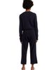 Chinti & Parker Chinti & Parker Women's Wool Cashmere Cropped Wide Leg Track Pants - 3