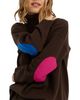 Chinti & Parker Chinti & Parker Women's Wool Cashmere Elbow Patch Rollneck Sweater - 3