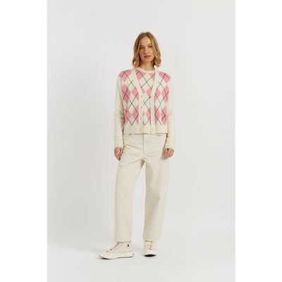 Chinti & Parker Chinti & Parker Wool-Cashmere Diamond Cardigan