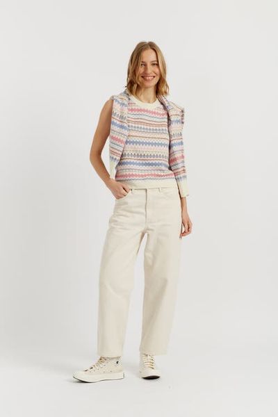 Chinti & Parker Chinti & Parker Wool-Cashmere Fair Isle V-neck Tank