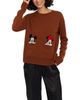 Chinti & Parker Chinti & Parker Wool-Cashmere Mickey & Minnie Peek Pocket Sweater - 1