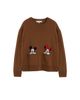 Chinti & Parker Chinti & Parker Wool-Cashmere Mickey & Minnie Peek Pocket Sweater - 4