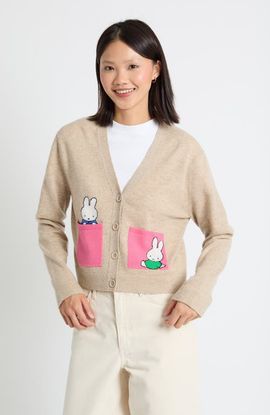 Chinti & Parker Chinti & Parker Wool-Cashmere Miffy Pocket Play Cardigan