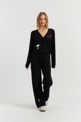 Chinti & Parker Chinti & Parker Wool-Cashmere Peanuts Stripe Wide Leg Track Pants